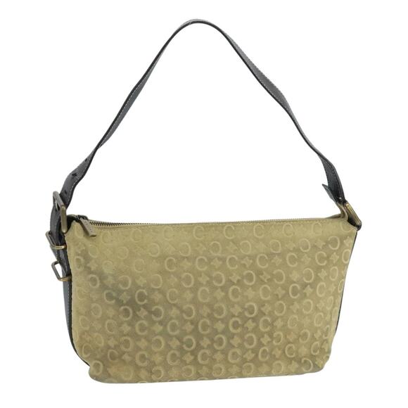 CELINE C Macadam Canvas Shoulder Bag Beige - Picture 1 of 12
